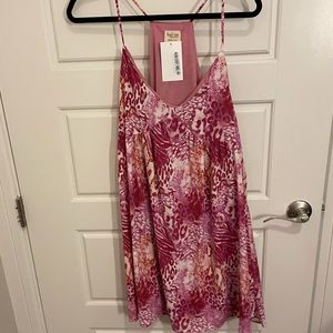 Pink animal print dress